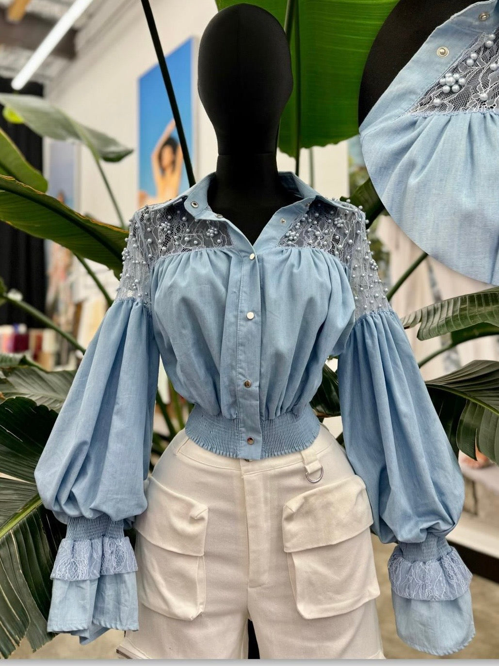 Caitan Blue Summer Blouse