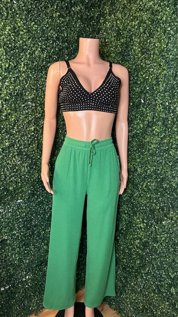 Green Palazzo Pants