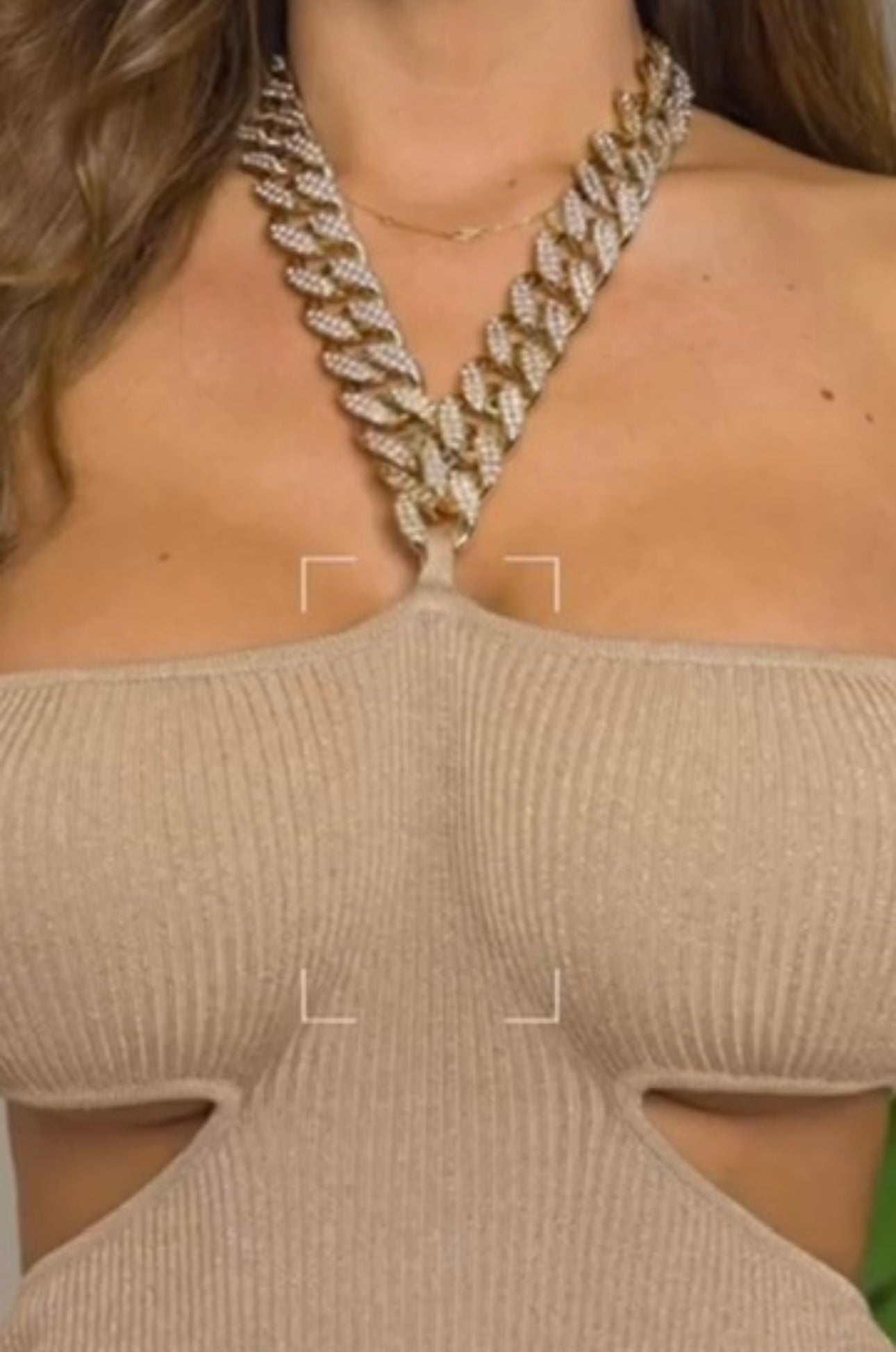 Knit Dress Cut Chain