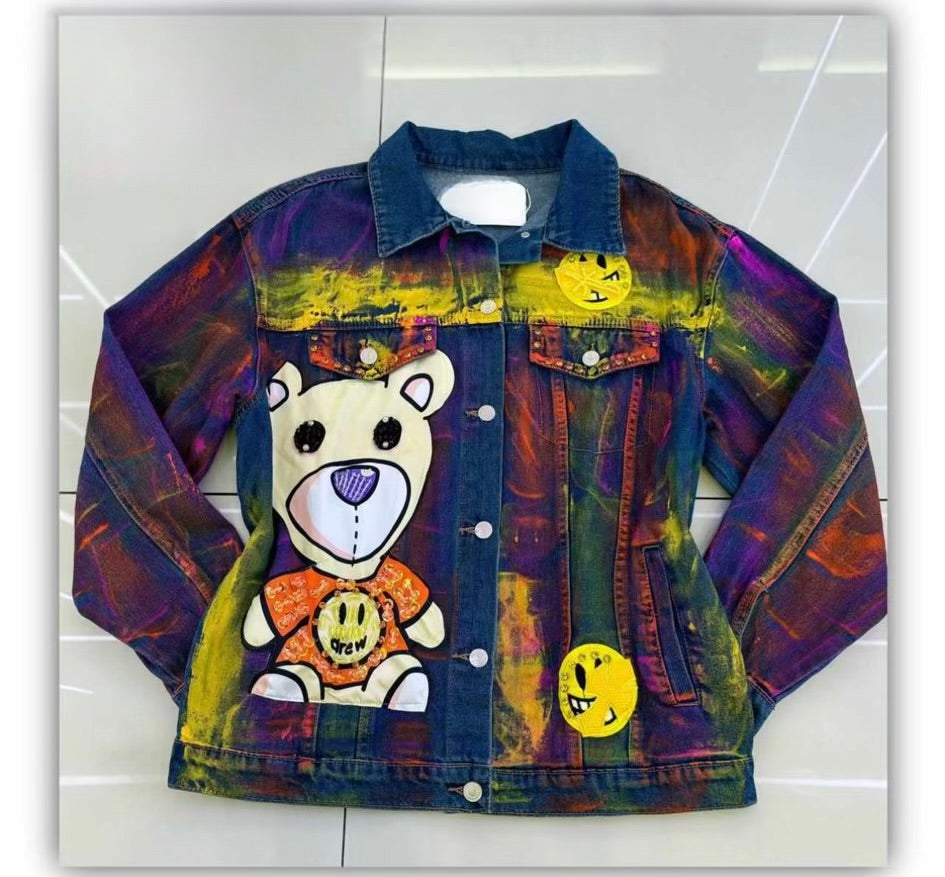 Teddy Bear Jeans Jacket