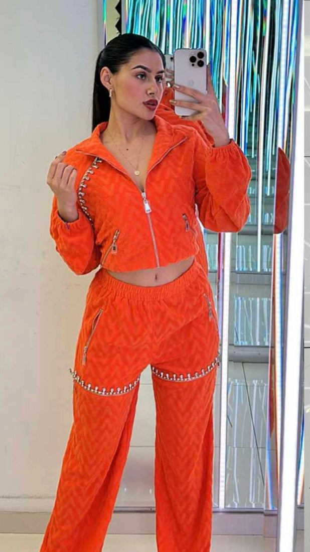 Rhinestone Jump Suit
