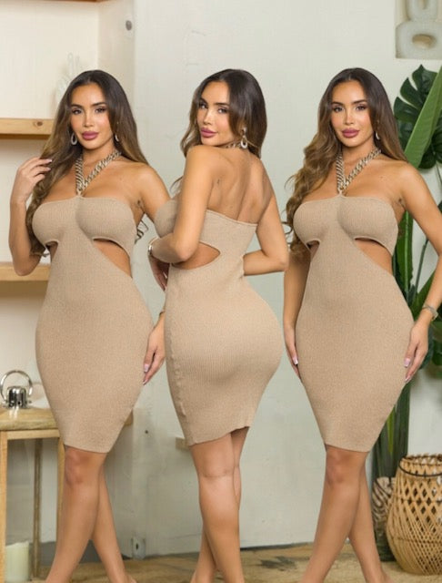 Knit Dress Cut Chain